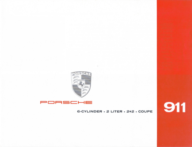 Porsche 911 2000 2 2 Coupe Brochure Porsche of America Corp Undated 